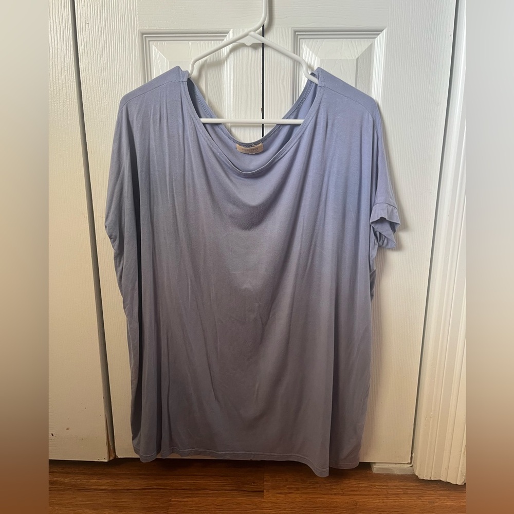 Piko 1988 Lavender Short Sleeve Draped Tee
